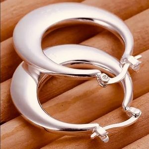 Silver 925 stamped earrings